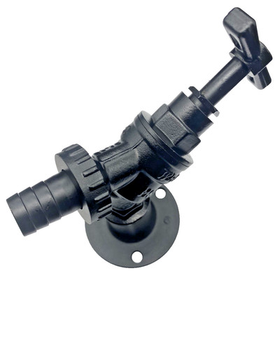 Matt black garden tap brass - matt,