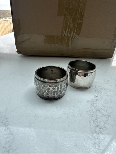 Unhallmarked napkin rings - napkin,