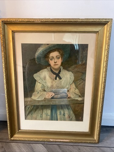 Antique victorian coloured - victorian,