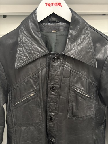 Vintage mod 1970s leather