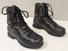 Meindl Black Leather Goretex Mountain Boots Size UK 10 Bundeswehr German Army