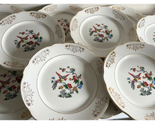 Antique french bird floral - french,