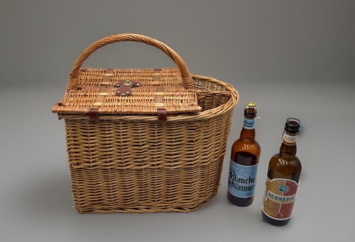 Vintage 1970s wicker picnic - vintage,