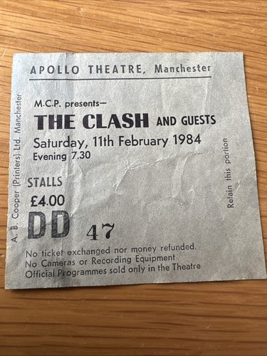 The clash and - and, concert
