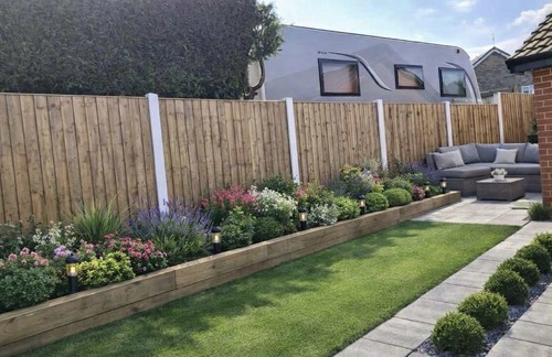 Wooden fence panel 6x1 - fence,