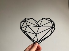 Geometric Heart Wall Art Decor