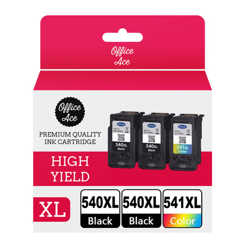 Refilled canon 540xl black - 2x,