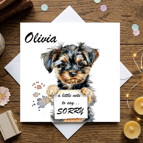 Personalised sorry card - personalised, im