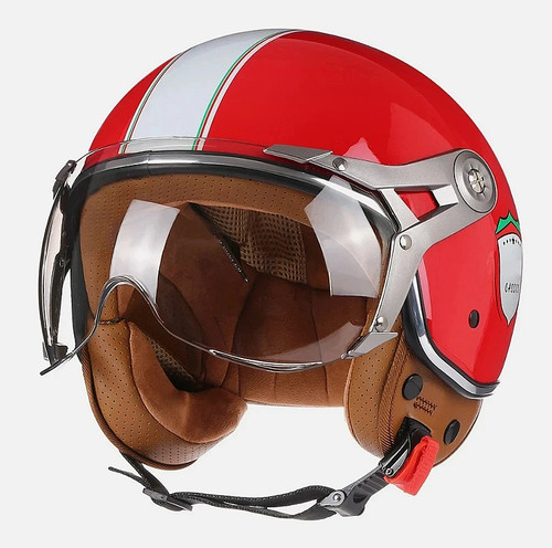 Open face retro - retro, motorbike