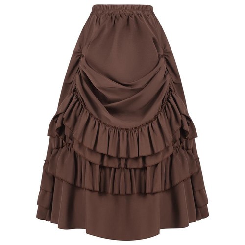 Ruffled high waisted long - waisted,