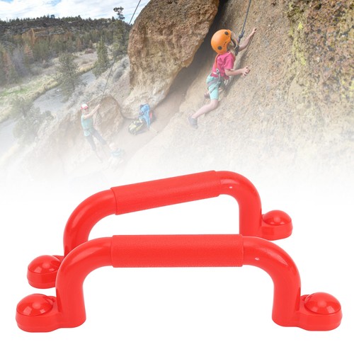 Red plastic climbing - climbing, handholds