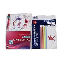 SQA Higher Maths Study Guide School Study Books Bundle Bright Red Leckie