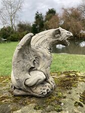 RECONSTITUTED STONE GARDEN BAT GARGOYLE GOBLIN STATUE ORNAMENT