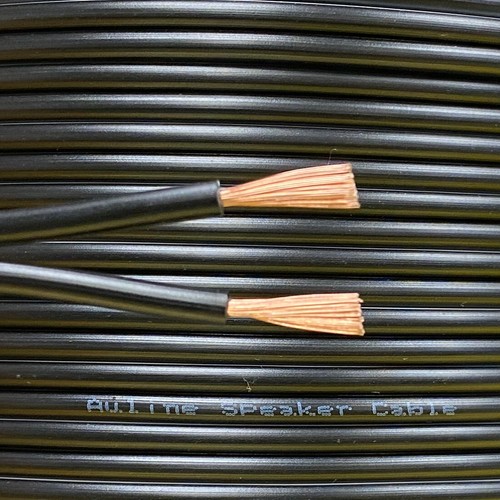 50m black auline speaker - black, cable