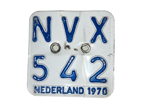 Vintage moped tag plate - moped,