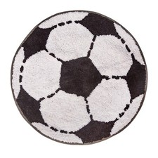 Sass and Belle Football Shaped Rug Children Bedroom Nursery Soft Playhouse