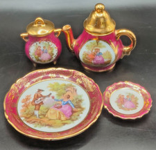 Vintage Limoges France Rococo Tea pot, Jam pot & Dishes – Collector Estate