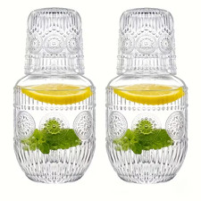 Bedside Water Carafe and Glass