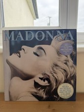 Madonna True Blue UK LP Vinyl 1st Press with Gigantic Poster! RARE! Lovely item!