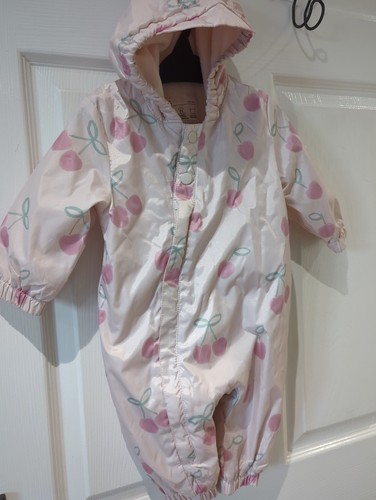 Cherry print hooded fleece - cherry,