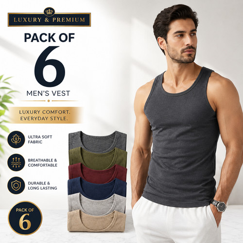 Pack mens vests 100 - pack, cotton