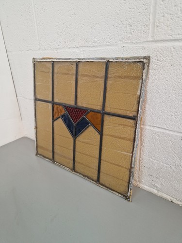Vintage 1930 leaded stained - 1930's,