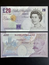 UNC Bank Of England Old £20 Twenty Pounds AA Prefix Lowther 1999 UK British