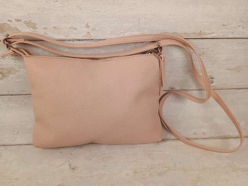 Pink crossbody shoulder bag - crossbody,