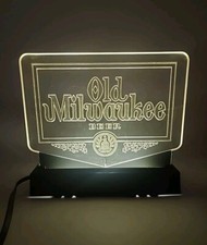 VINTAGE OLD MILWAUKEE BEER CASH REGISTER EDGE LITE SEE NOTE IN DESC.  WORKS 
