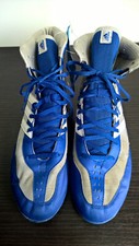 Adidas Adizero Mat Wizard 3 Wrestling Shoes Mens Blue Size UK 12
