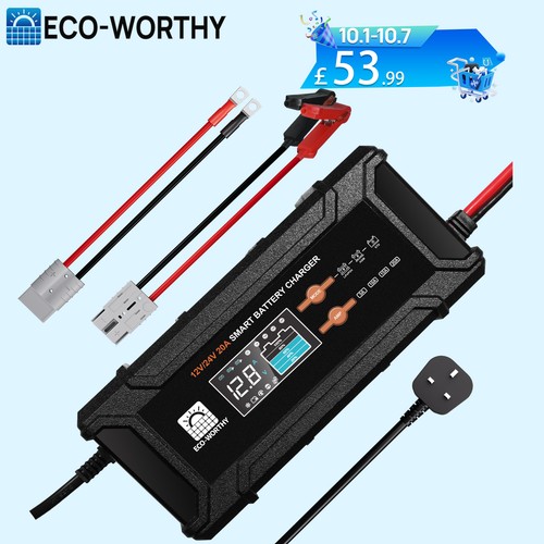 Eco worthy 20a 12v 24v - eco-worthy, lithium
