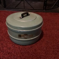 Vintage Garrisons Mint Green Biscuit Tin
