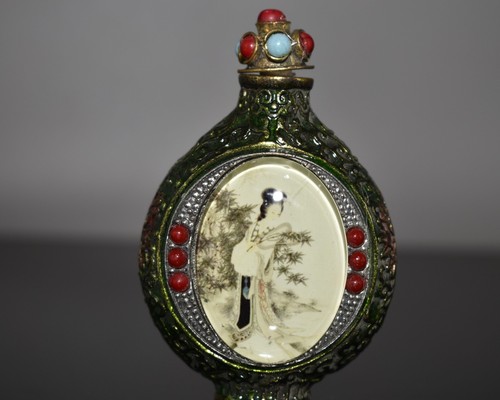 Handmade painted bottle - 3.2“handmade,