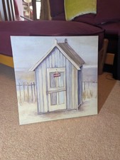 beach huts seaside paintings WALL ART 