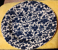 VTG Burleigh Ironstone Round Dinner Plate "Arden Pattern" 10 1/2 inch Has crazin