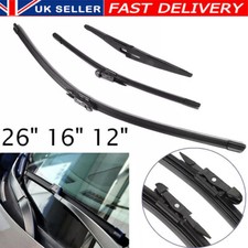Front & Rear Windscreen Wiper Blades Set 26"16"12" For Vauxhall Opel Corsa D E
