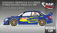 NEW DECALS 1/24 SUBARU IMPREZA