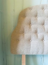 Taupe Boucle Wool Scallop