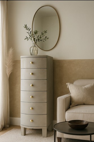 Upcycled tallboy chest - chest, of