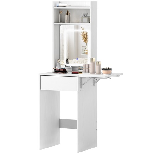 Homcom compact dressing table - compact,