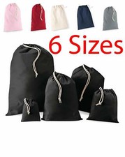 Drawstring Laundry Bag eco bag cotton Plain reusable Storage Large Washing Gym