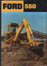 FORD "550" Tractor Backhoe Loader Brochure Leaflet