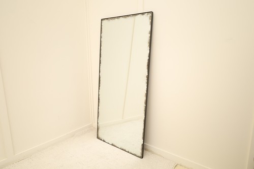 Black aged glass rectangle - black,