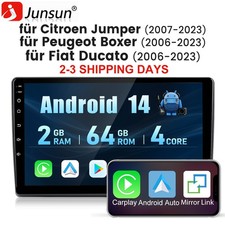Android 14 DAB+ For Fiat Ducato 2006-2024 Car Stereo Radio 2G+64G SAT GPS Nav FM