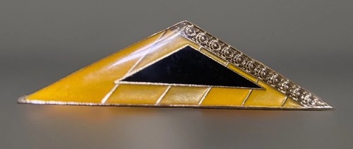 Vintage art deco brooch - art,