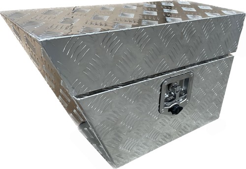 Aluminium toolbox angled left - toolbox,