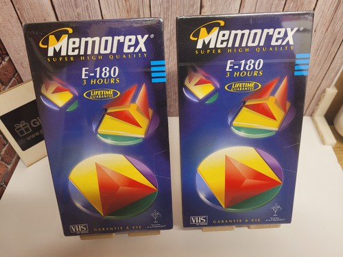 Memorex 180 vhs video - 2x, e-180