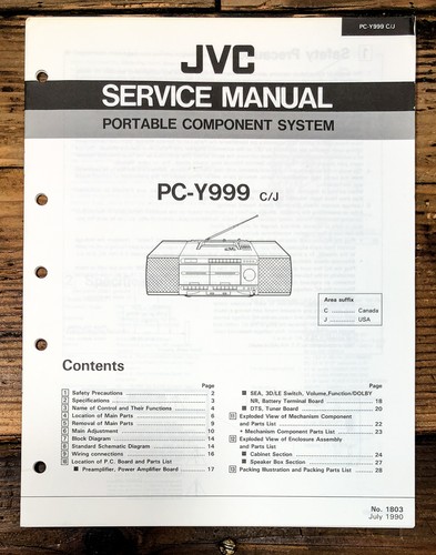 Jvc y999 boombox - pc-y999, radio