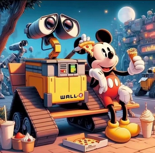 Mickey mouse and wall - mickey,