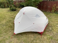 MSR Hubba Hubba NX 2-Person Backpacking Tent  white + MSR  Footprint,  very good